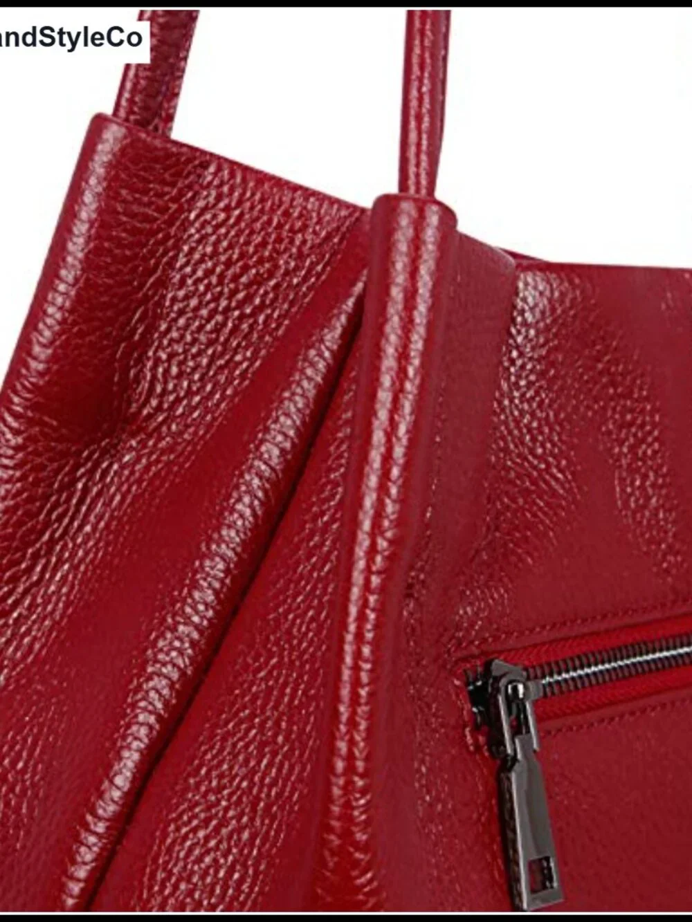 Genuine Leather Hobo Shoulder Bag Bucket Tote Purse for Women